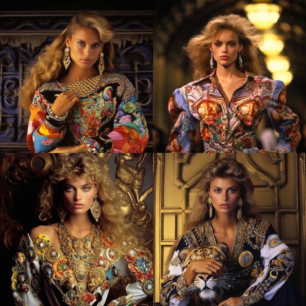 Gianni Versace style, Midjourney V5.2, render 1 of 4
