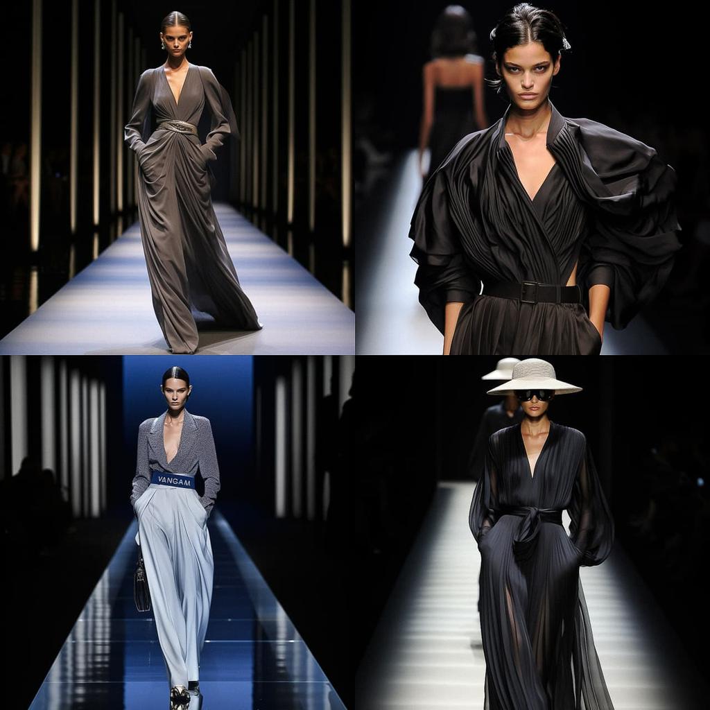 Giorgio Armani style, Midjourney V5.2, render 1 of 4