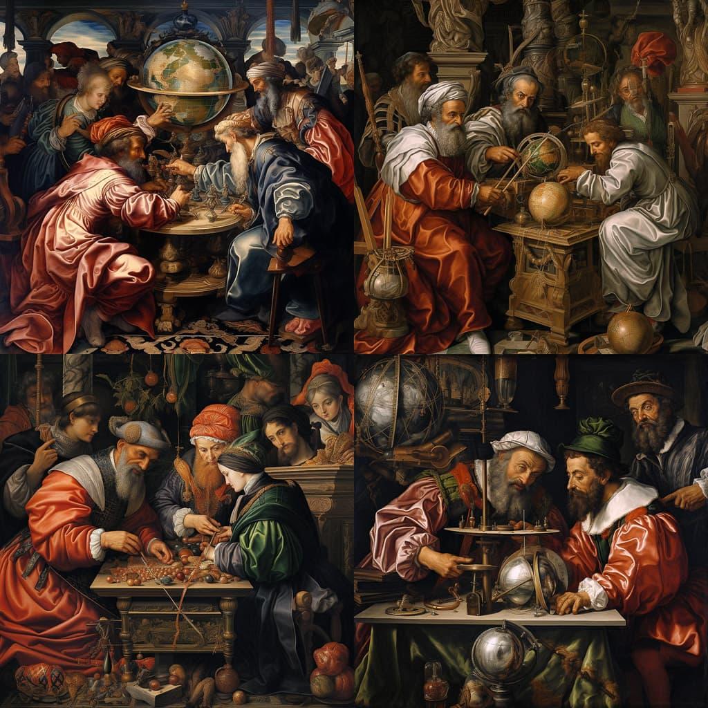 Giorgio Vasari style, Midjourney V5.2, render 1 of 4