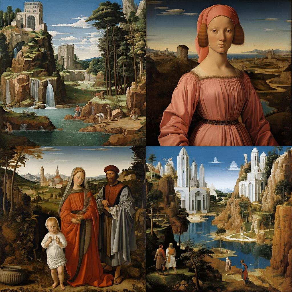 Giovanni Bellini style, Midjourney V5.2, render 1 of 4