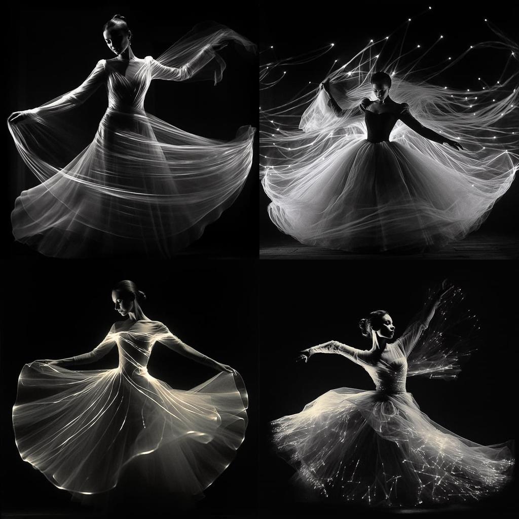 Gjon Mili style, Midjourney V5.2, render 1 of 4
