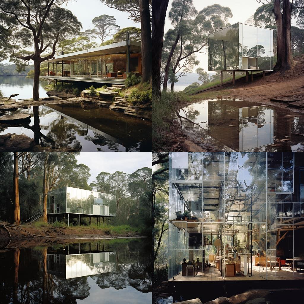 Glenn Murcutt style, Midjourney V5.2, render 1 of 4