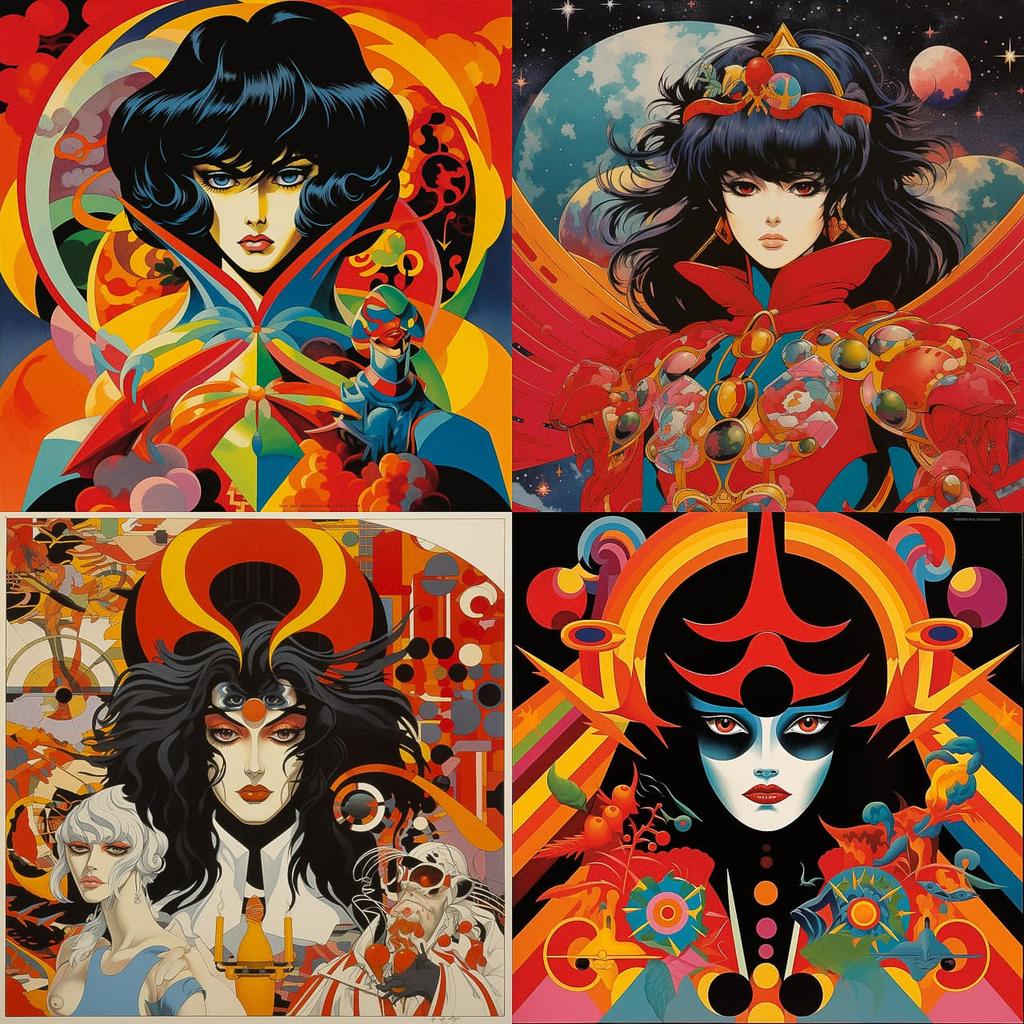 Go Nagai style, Midjourney V5.2, render 1 of 4