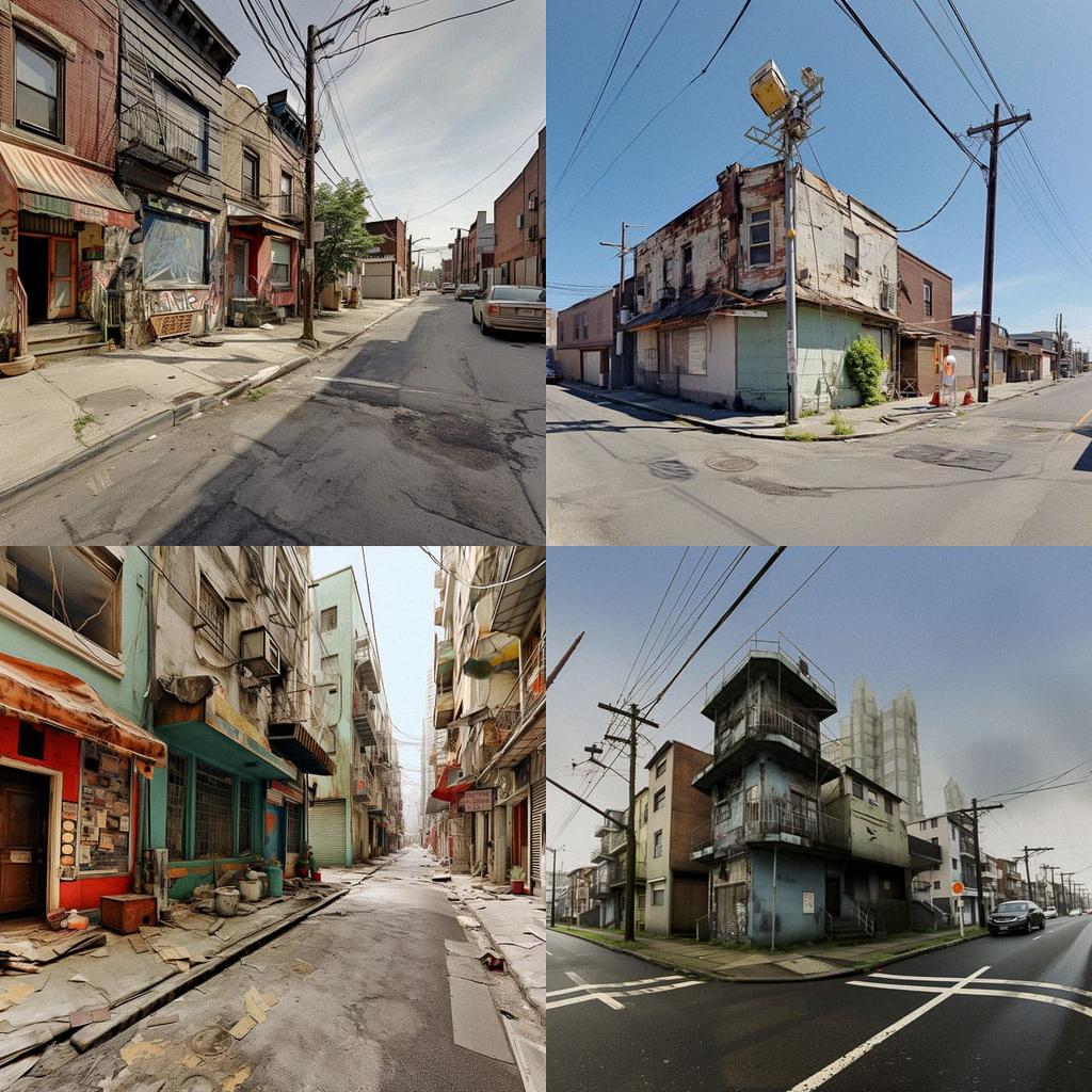 Google Street View style, Midjourney V5.2, render 1 of 4