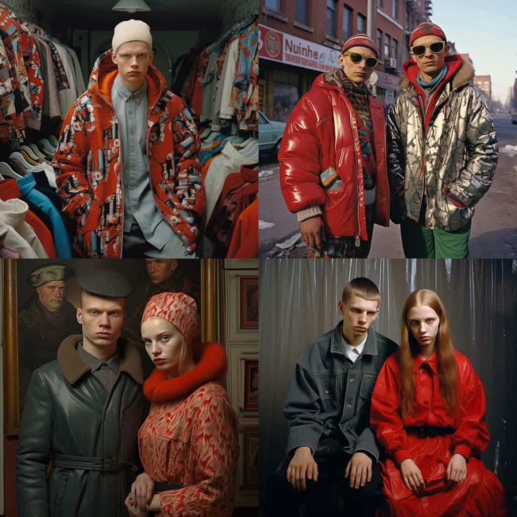 Gopnik fashion style, Midjourney V5.2, render 1 of 4