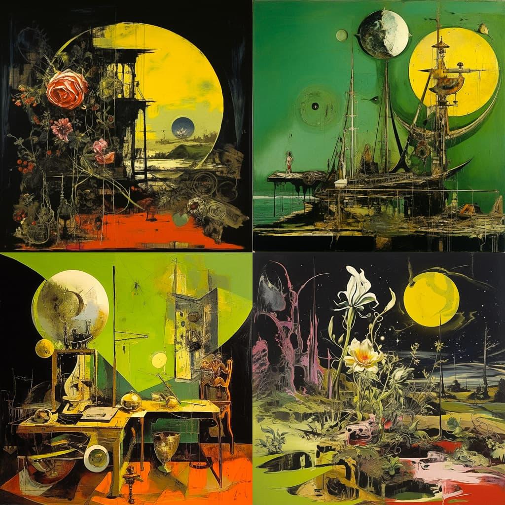 Graham Sutherland style, Midjourney V5.2, render 1 of 4