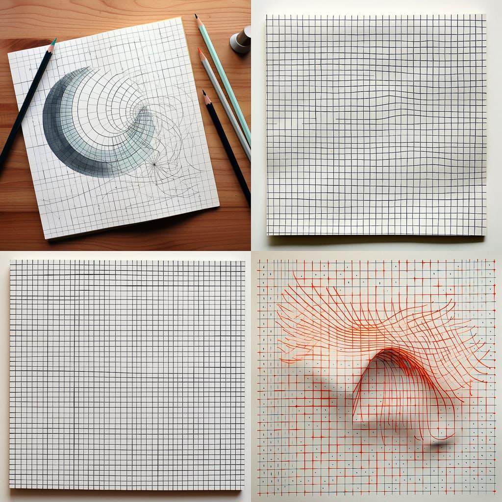 Graph paper style, Midjourney V5.2, render 1 of 4