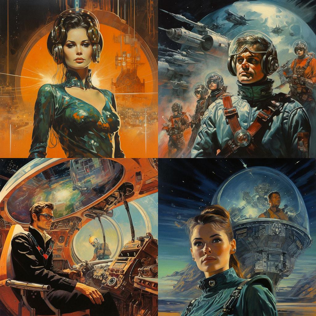 Gray Morrow style, Midjourney V5.2, render 1 of 4