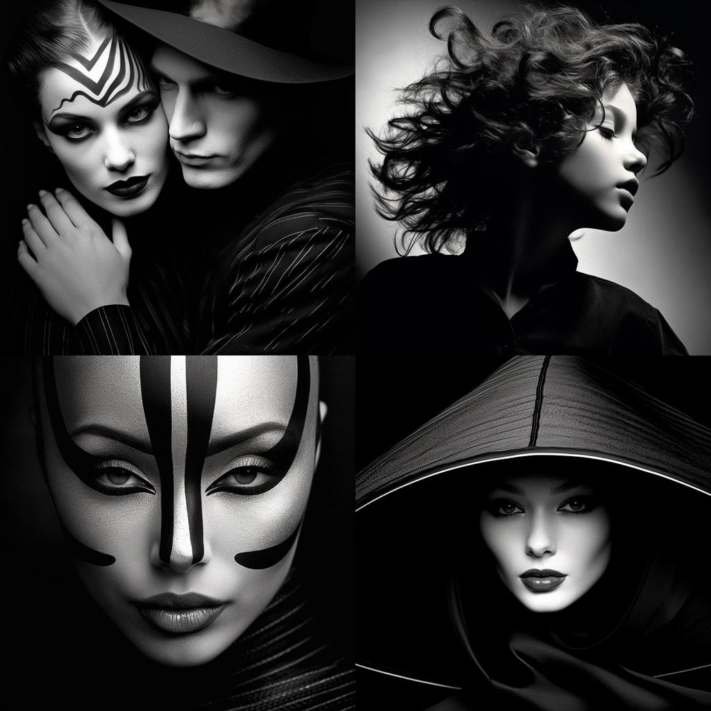 Greg Gorman style, Midjourney V5.2, render 1 of 4