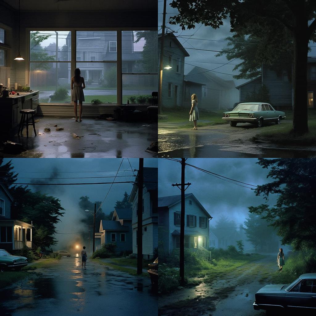 Gregory Crewdson style, Midjourney V5.2, render 1 of 4