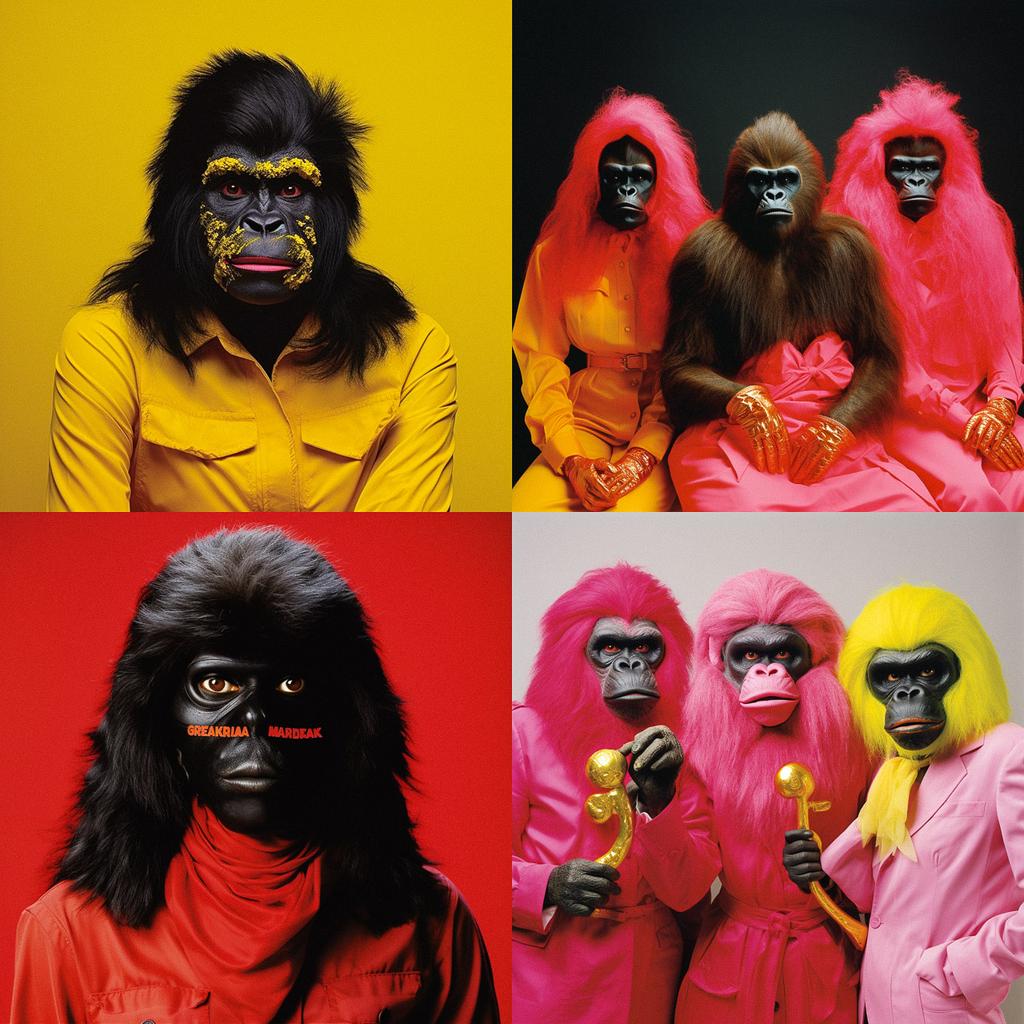 Guerrilla Girls style, Midjourney V5.2, render 1 of 4