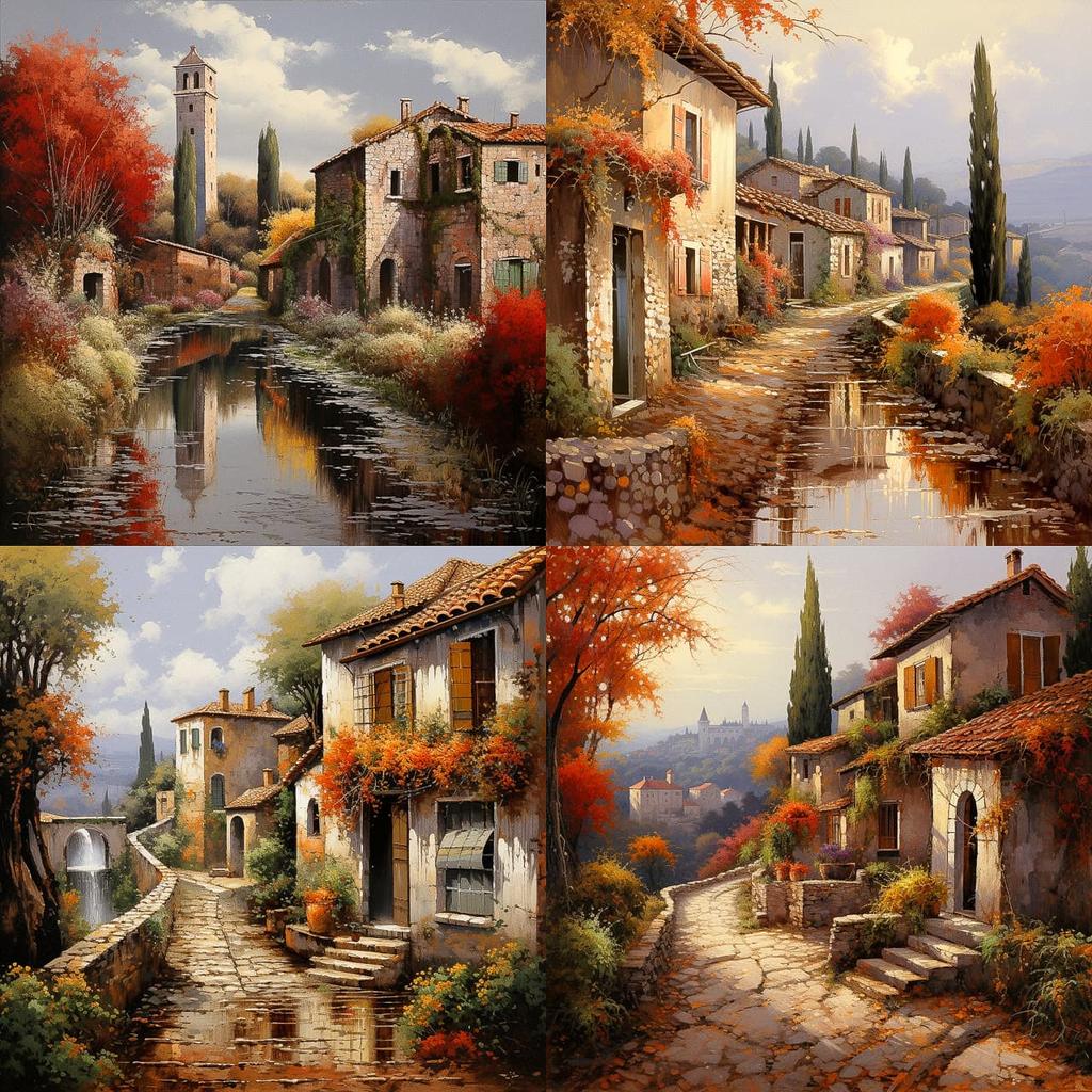 Guido Borelli da Caluso style, Midjourney V5.2, render 1 of 4
