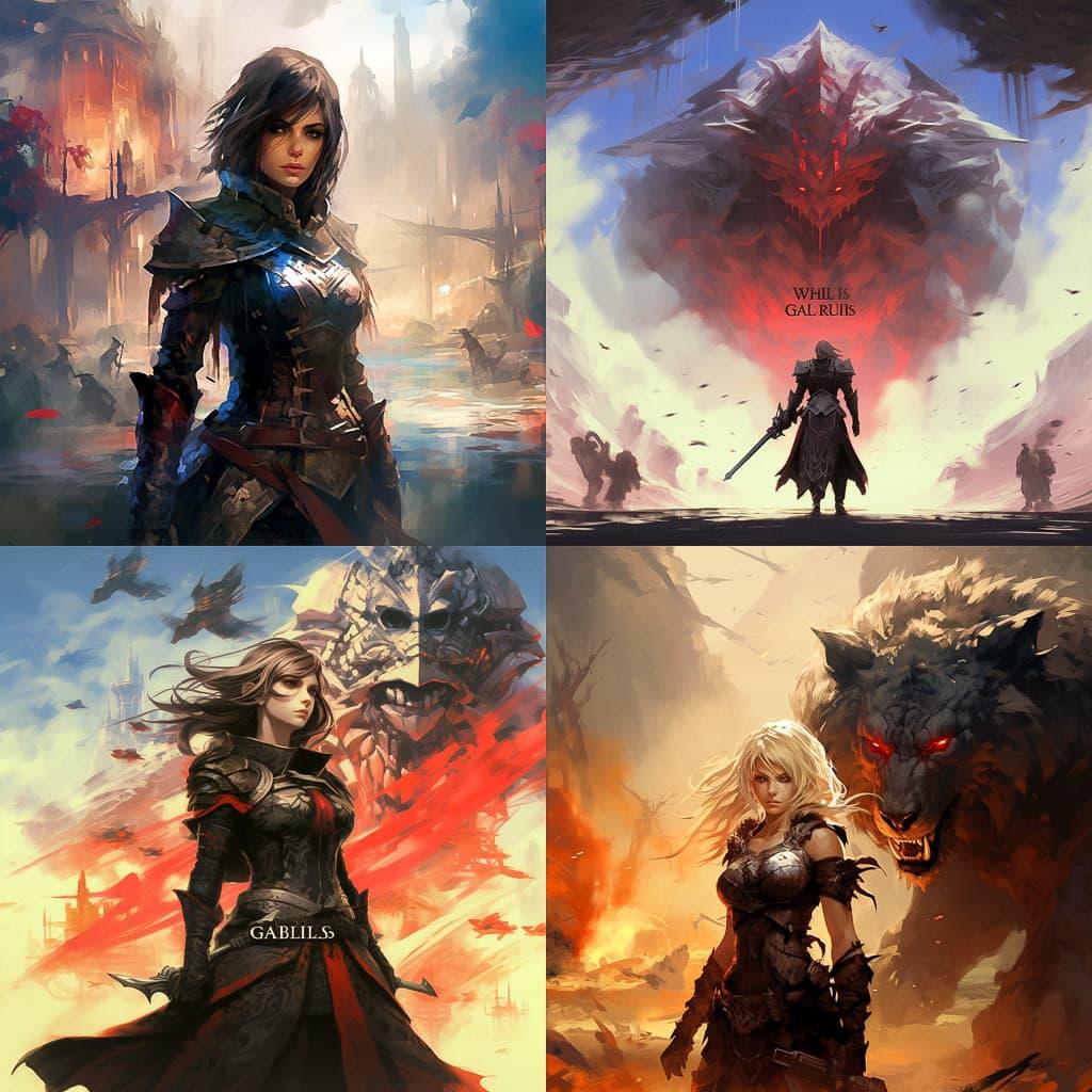 Guild Wars 2 style, Midjourney V5.2, render 1 of 4