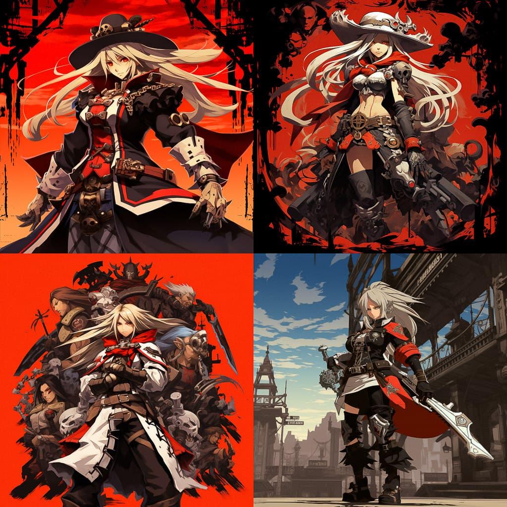 Guilty Gear Xrd REV 2 style, Midjourney V5.2, render 1 of 4