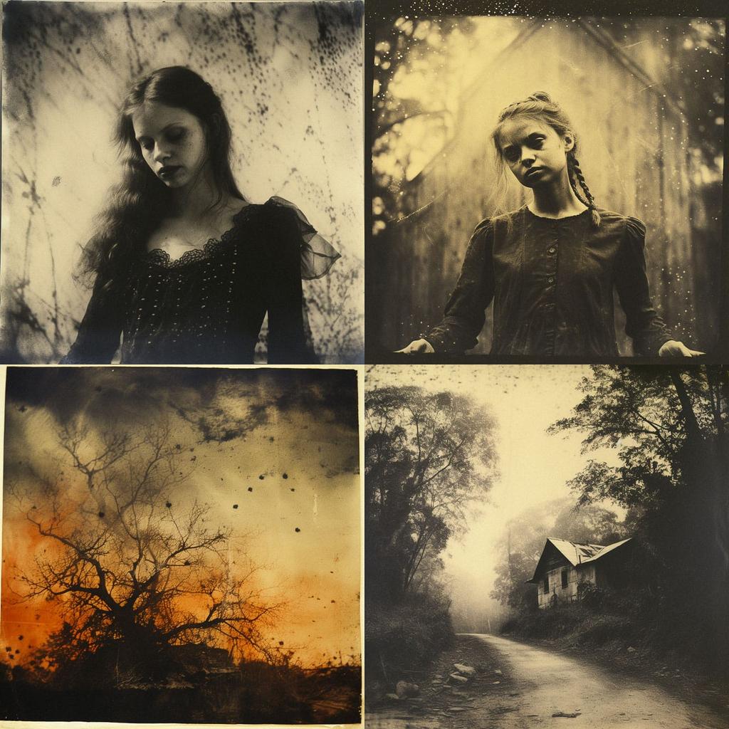Gum Bichromate style, Midjourney V5.2, render 1 of 4