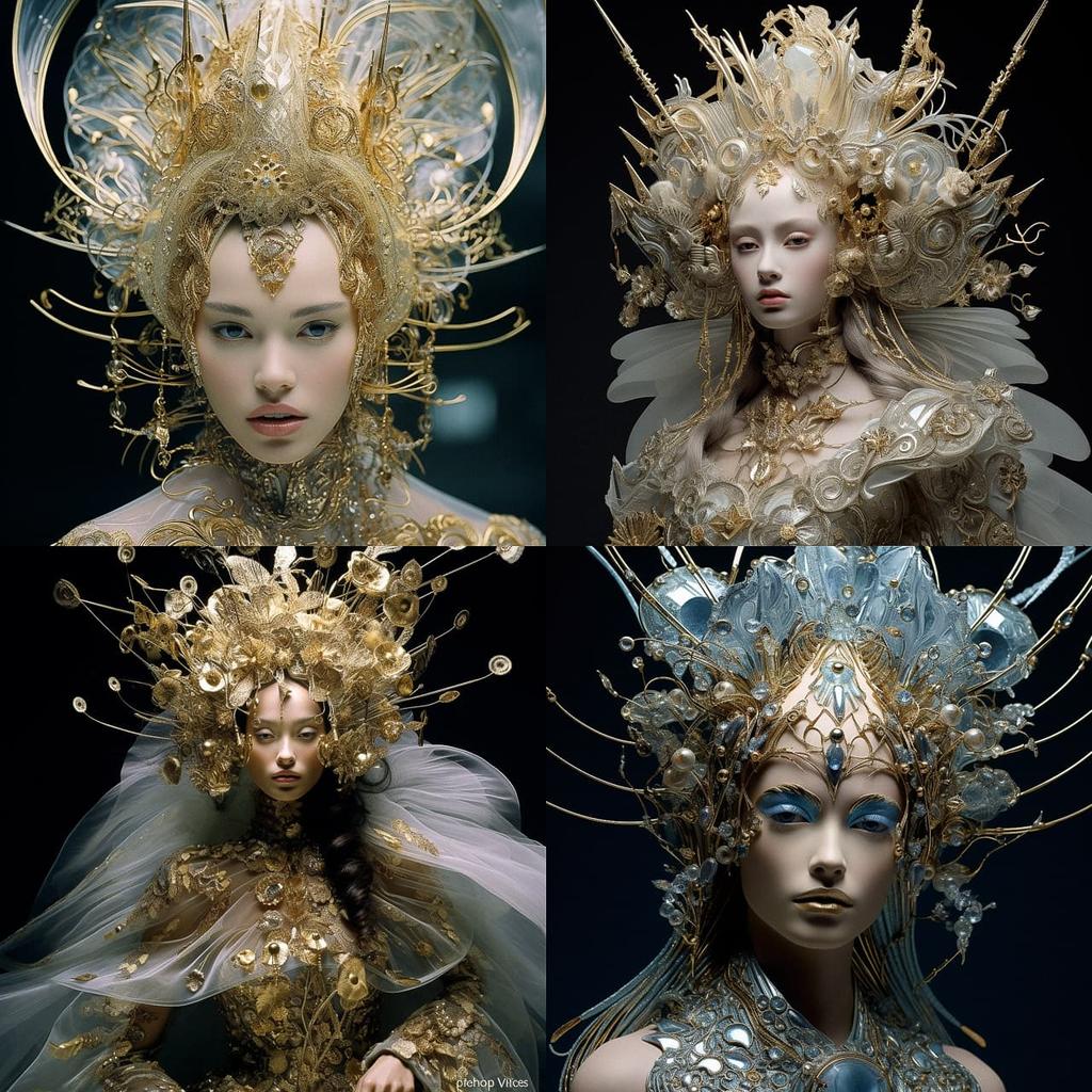 Guo Pei style, Midjourney V5.2, render 1 of 4