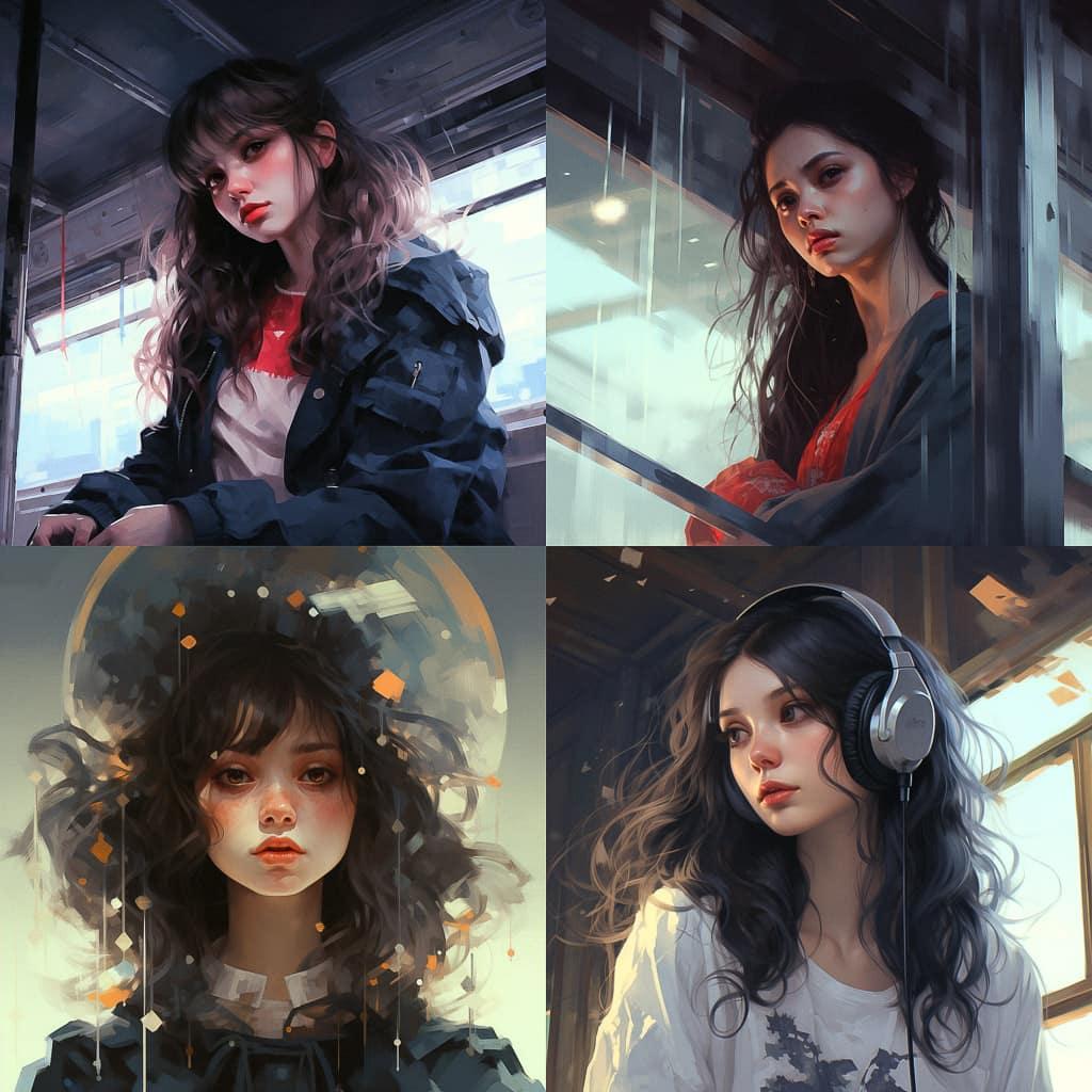 Guweiz style, Midjourney V5.2, render 1 of 4