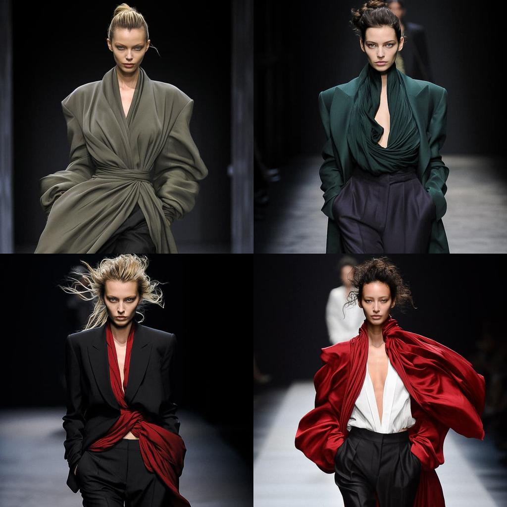 Haider Ackermann style, Midjourney V5.2, render 1 of 4