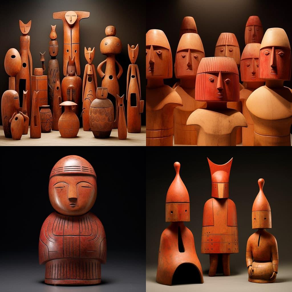 Haniwa style, Midjourney V5.2, render 1 of 4