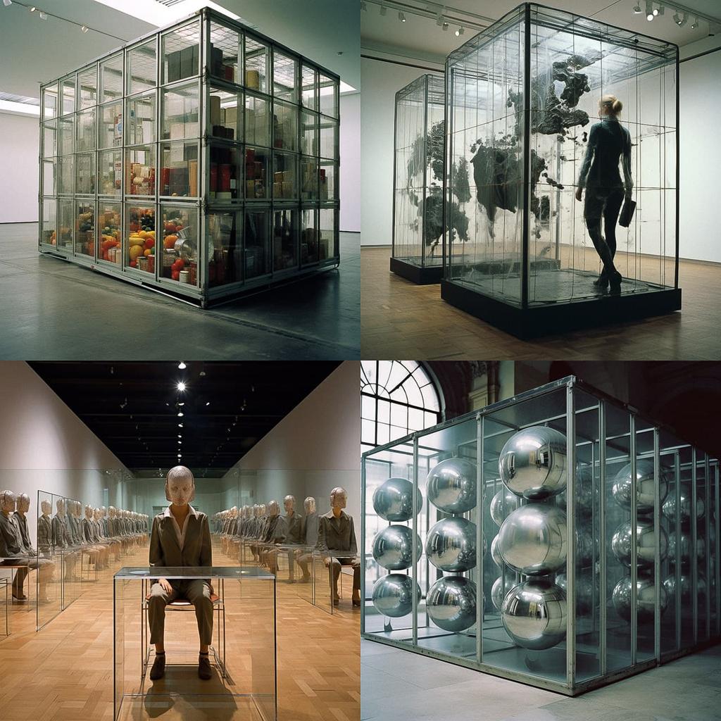 Hans Haacke style, Midjourney V5.2, render 1 of 4