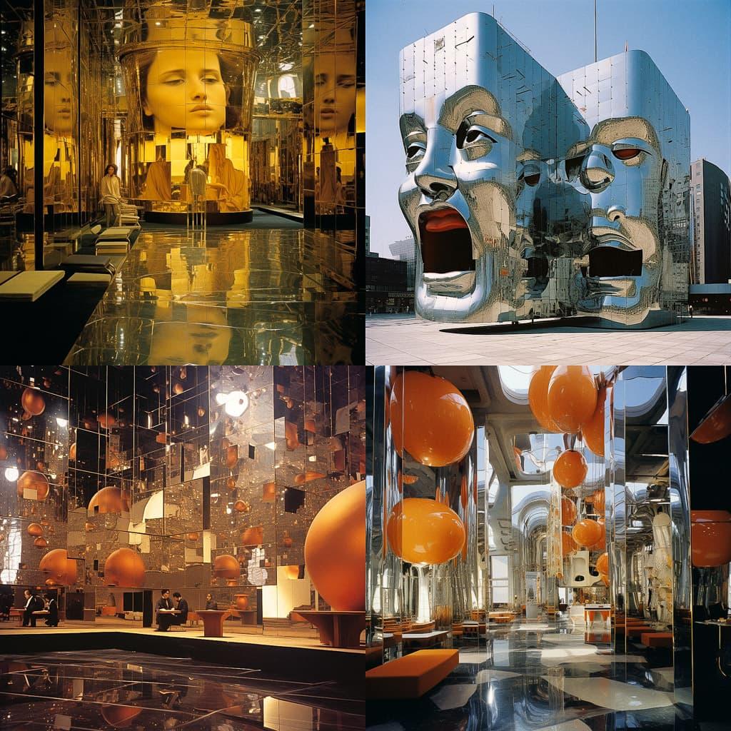 Hans Hollein style, Midjourney V5.2, render 1 of 4