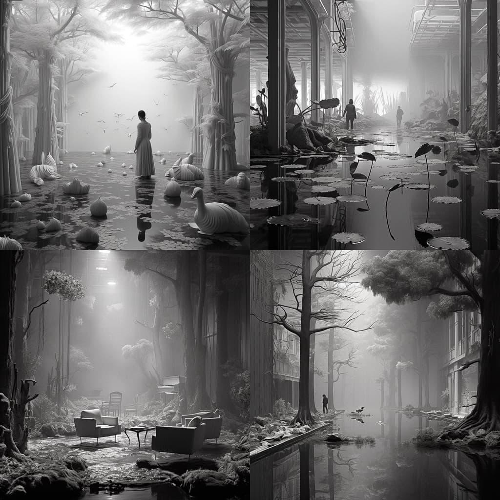 Hans Op de Beeck style, Midjourney V5.2, render 1 of 4