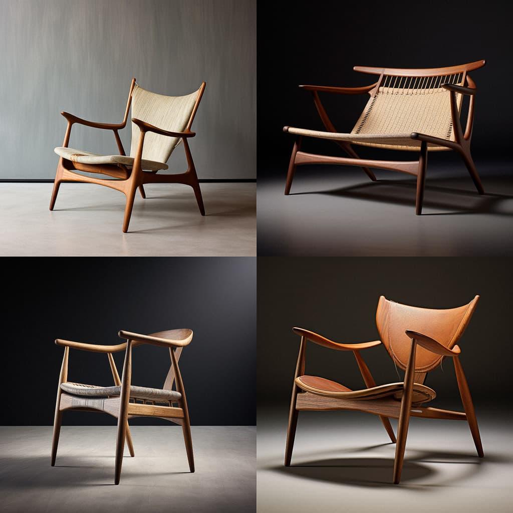 Hans Wegner style, Midjourney V5.2, render 1 of 4