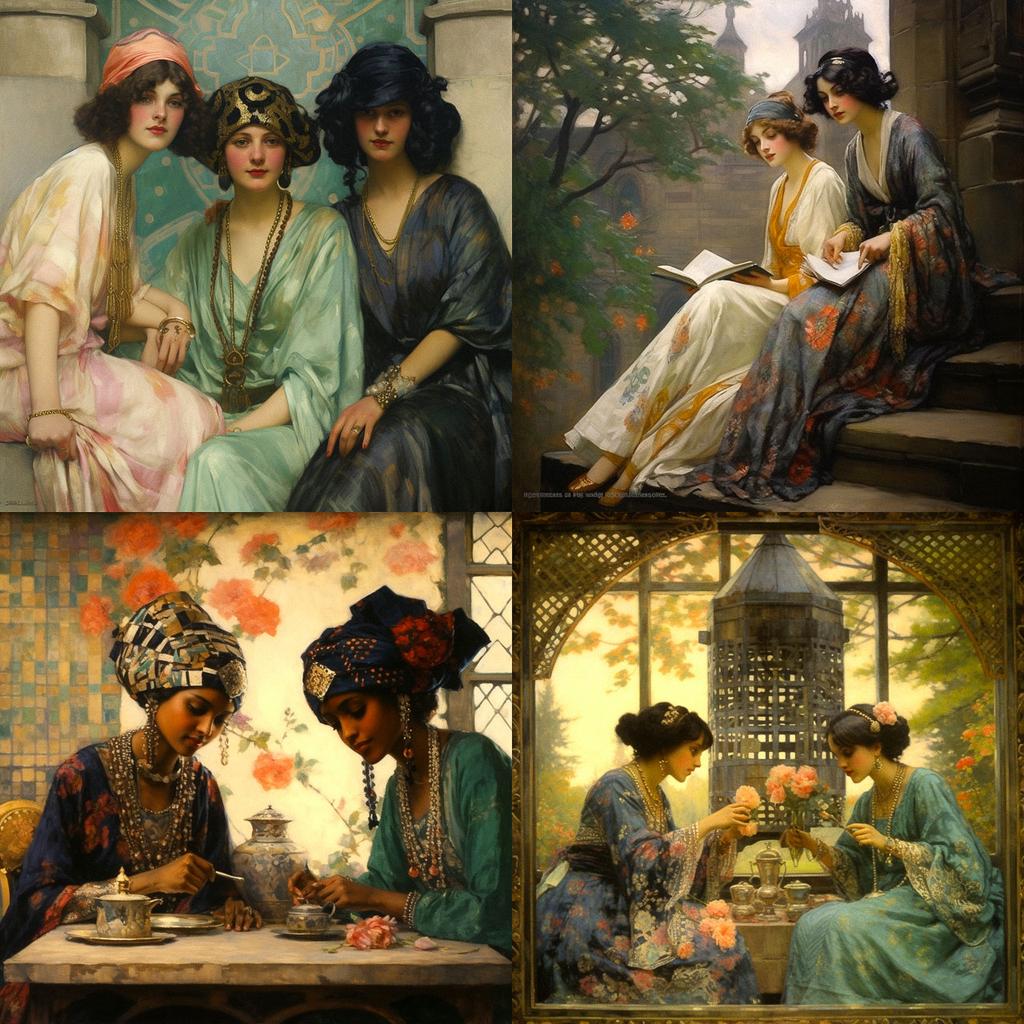 Harry Siddons Mowbray style, Midjourney V5.2, render 1 of 4