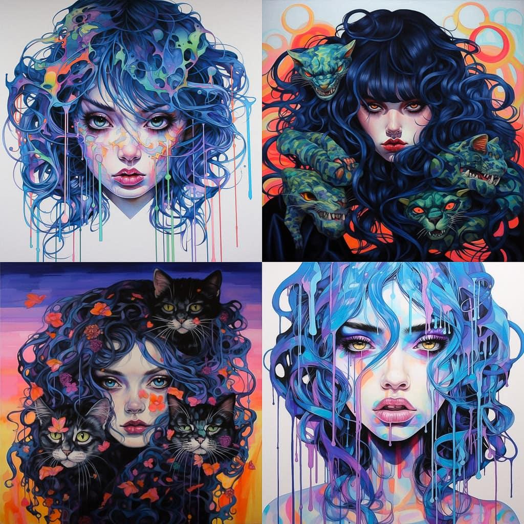 Harumi Hironaka style, Midjourney V5.2, render 1 of 4