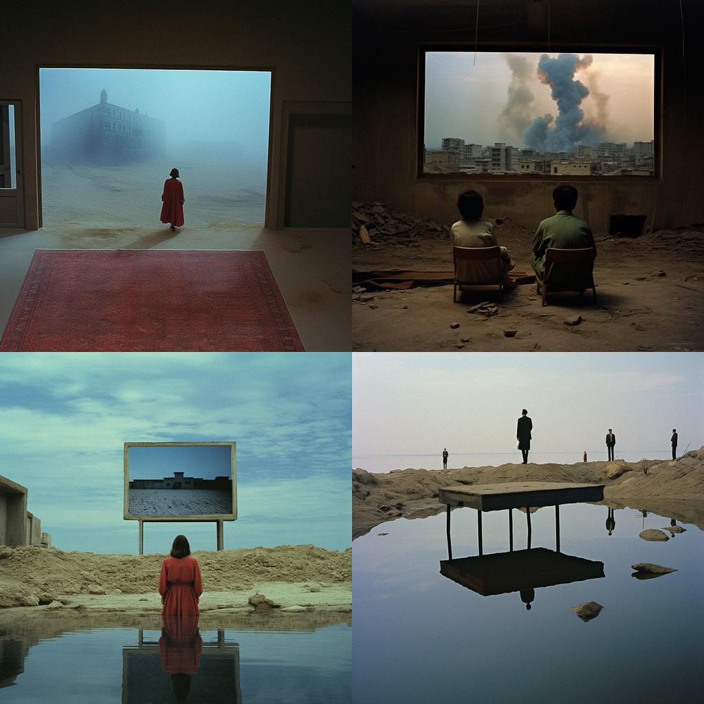 Harun Farocki style, Midjourney V5.2, render 1 of 4