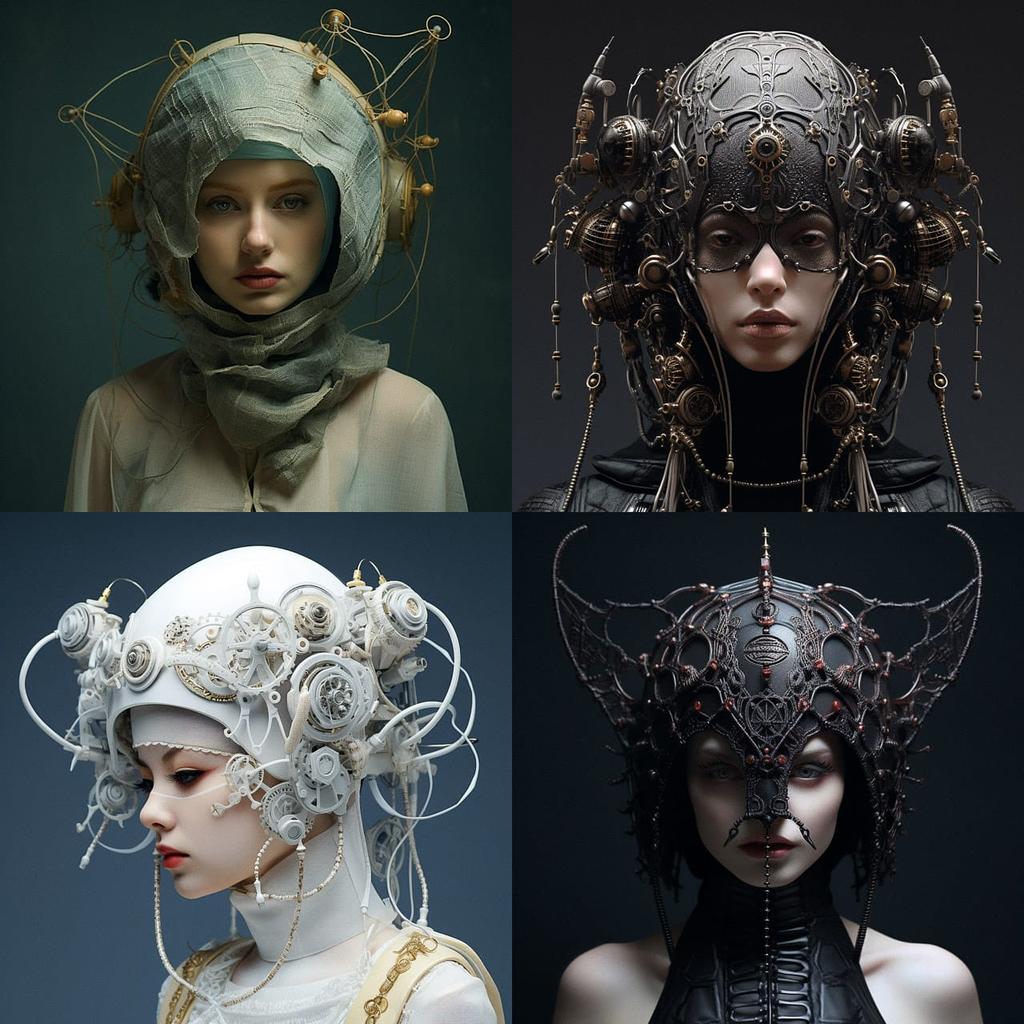Headgear style, Midjourney V5.2, render 1 of 4