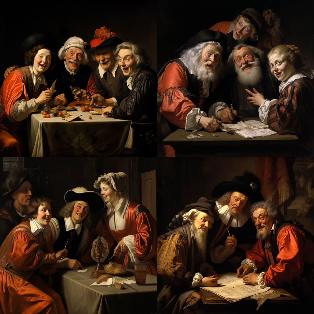 Hendrick ter Brugghen style, Midjourney V5.2, render 1 of 4