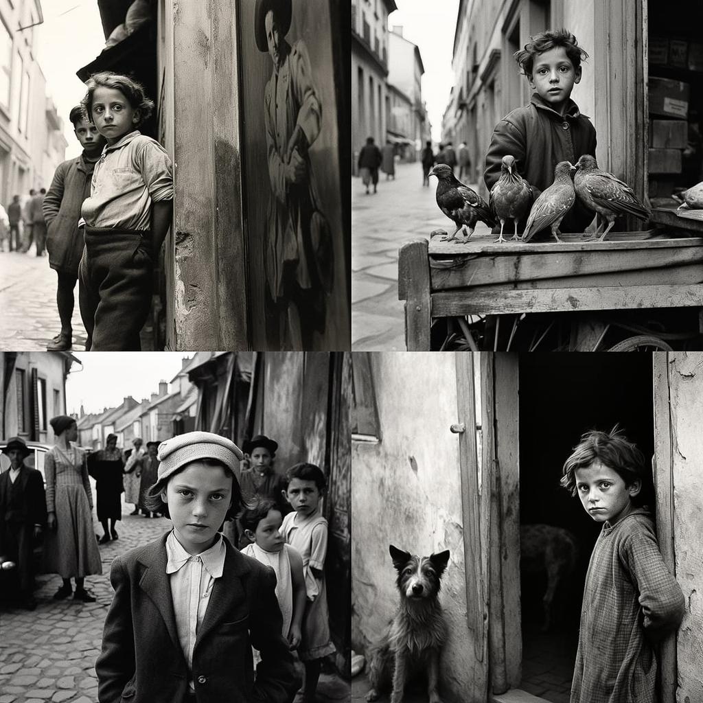 Henri Cartier-Bresson style, Midjourney V5.2, render 1 of 4
