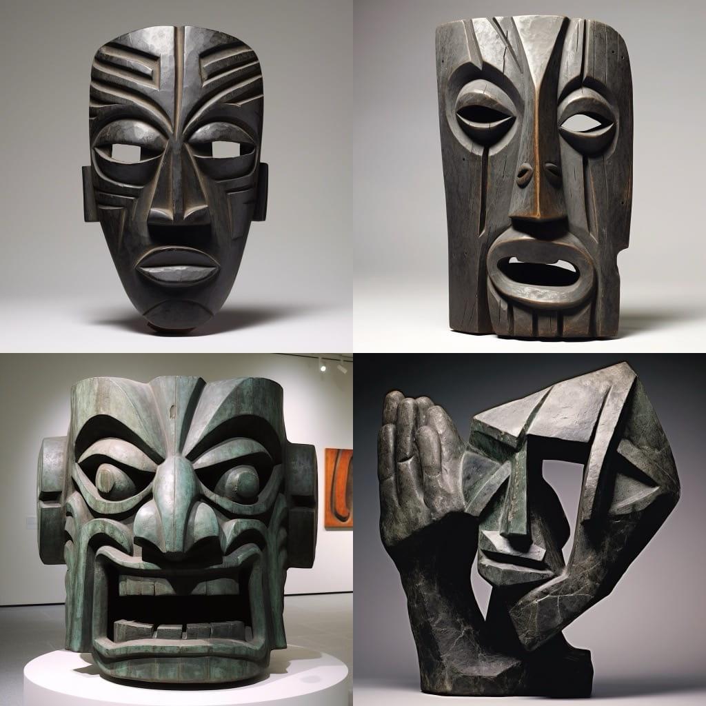 Henri Gaudier Brzeska style, Midjourney V5.2, render 1 of 4