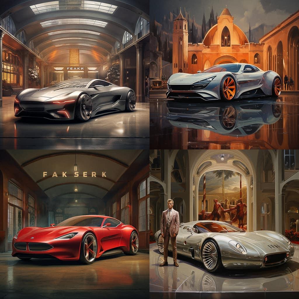 Henrik Fisker style, Midjourney V5.2, render 1 of 4