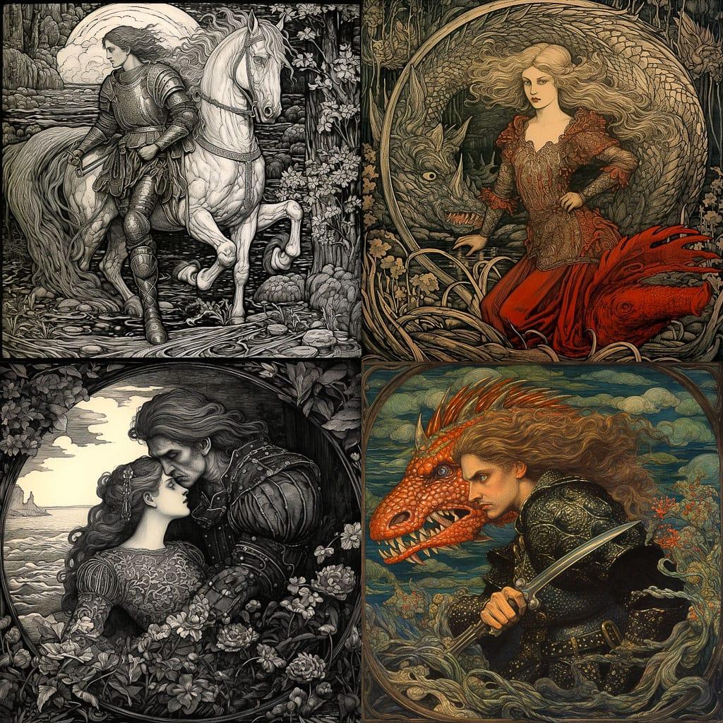 Henry Justice Ford style, Midjourney V5.2, render 1 of 4