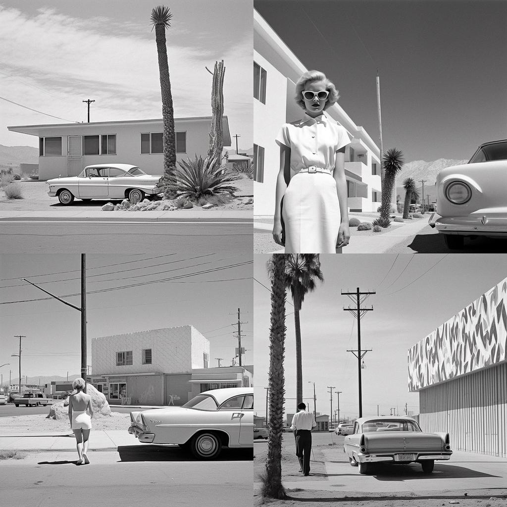 Henry Wessel style, Midjourney V5.2, render 1 of 4