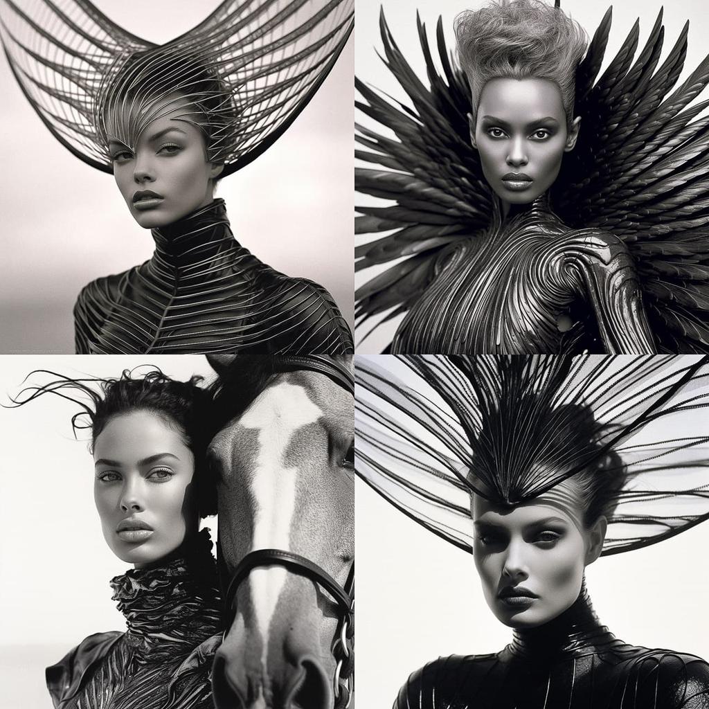 Herb Ritts style, Midjourney V5.2, render 1 of 4