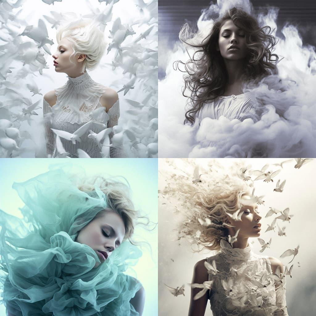 High key photography style, Midjourney V5.2, render 1 of 4