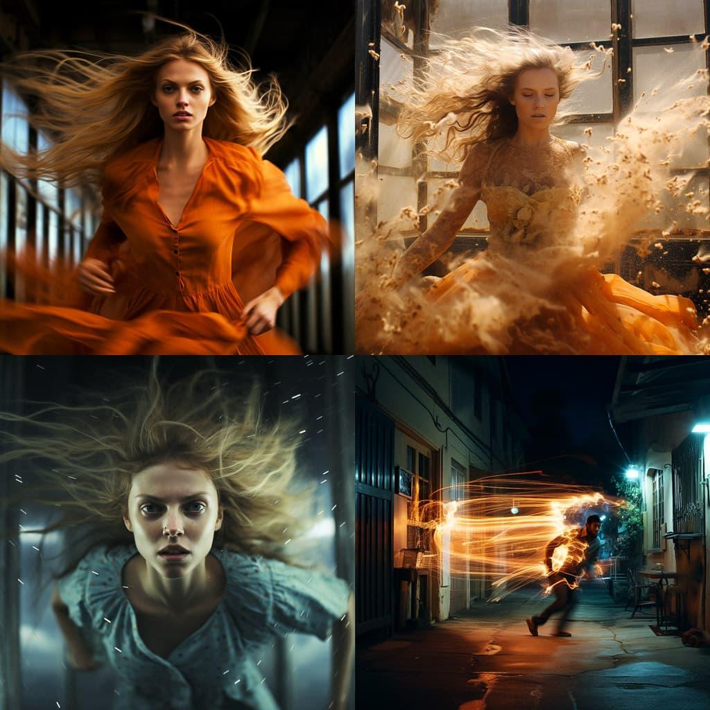 High shutter speed style, Midjourney V5.2, render 1 of 4