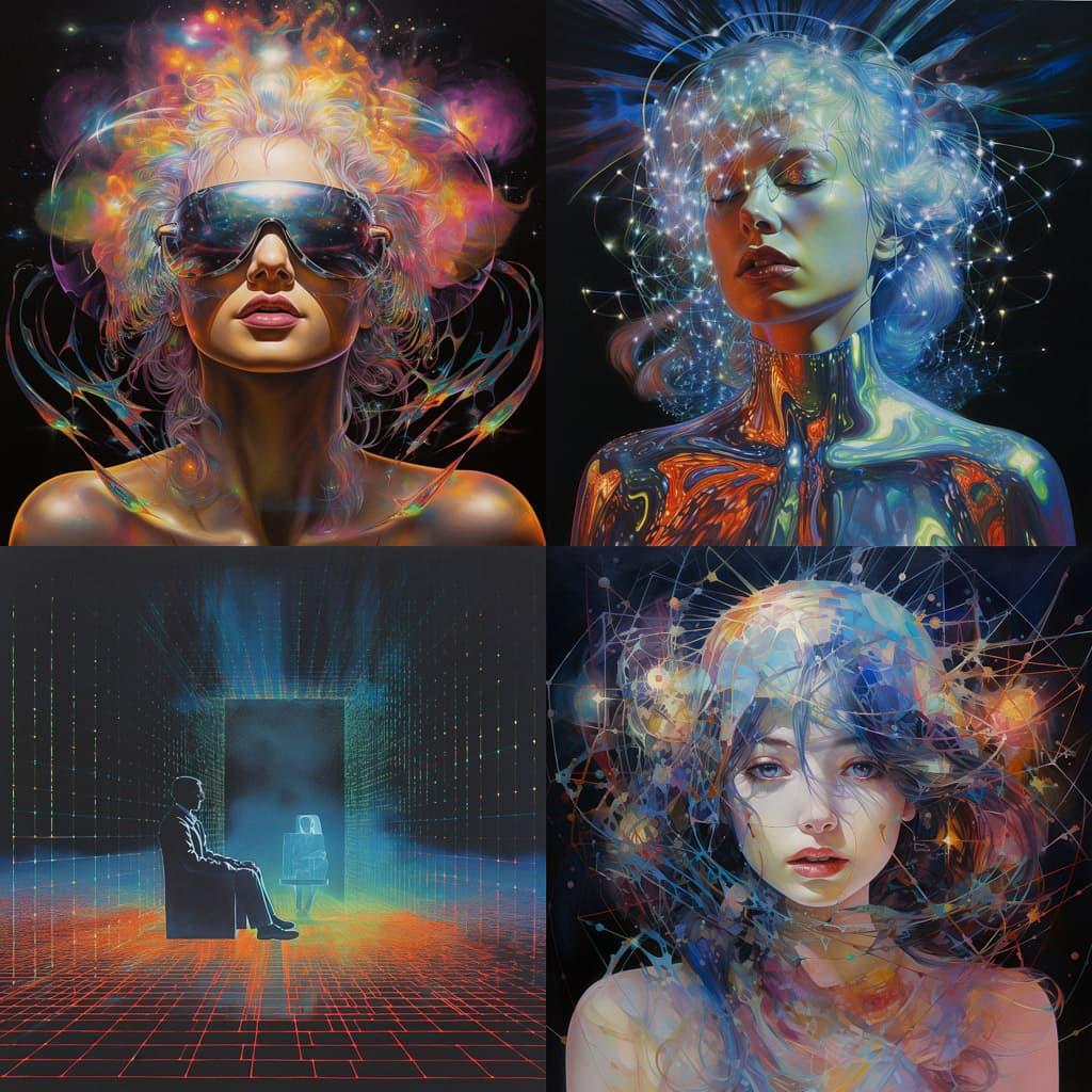 Holography style, Midjourney V5.2, render 1 of 4