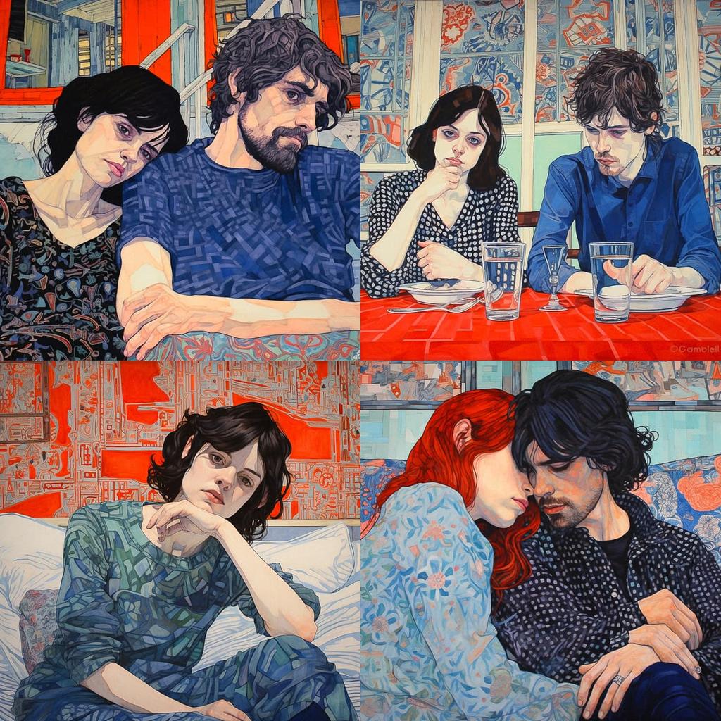 Hope Gangloff style, Midjourney V5.2, render 1 of 4