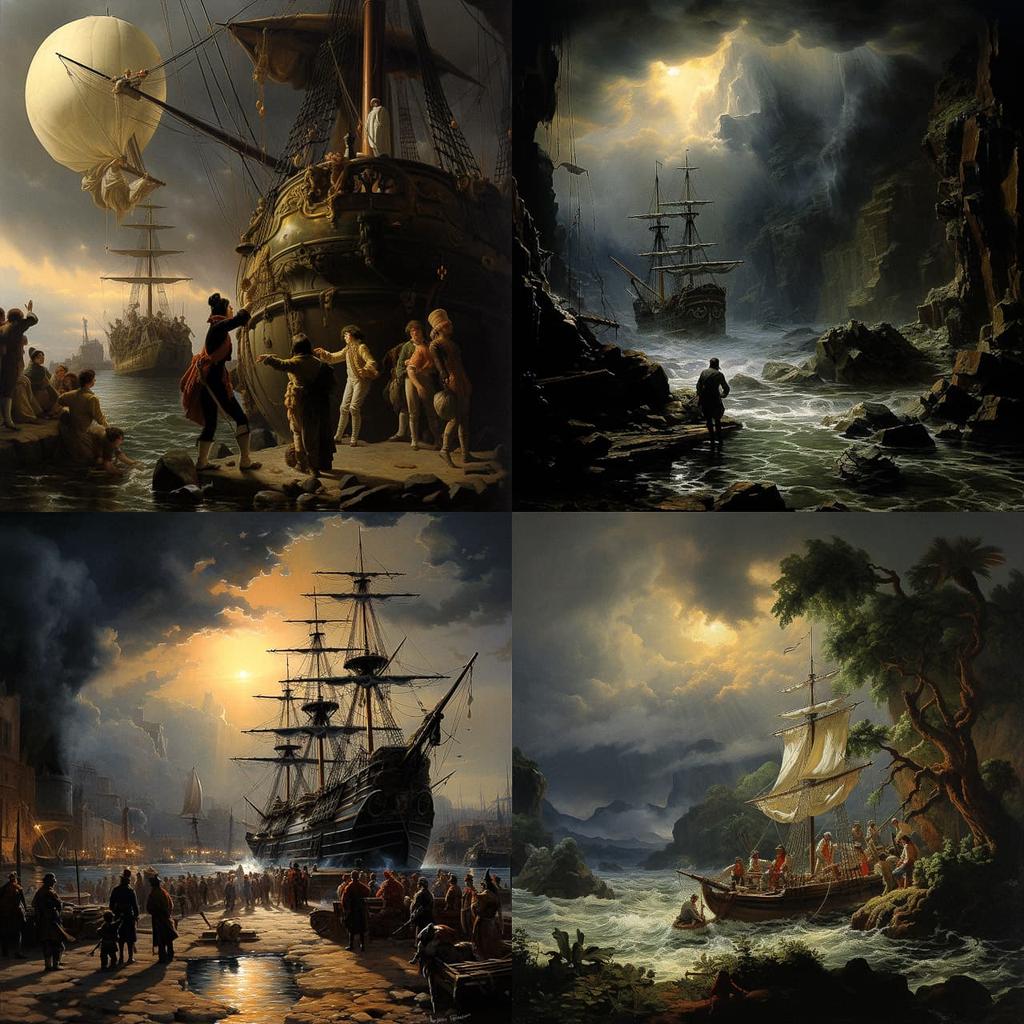 Horace Vernet style, Midjourney V5.2, render 1 of 4