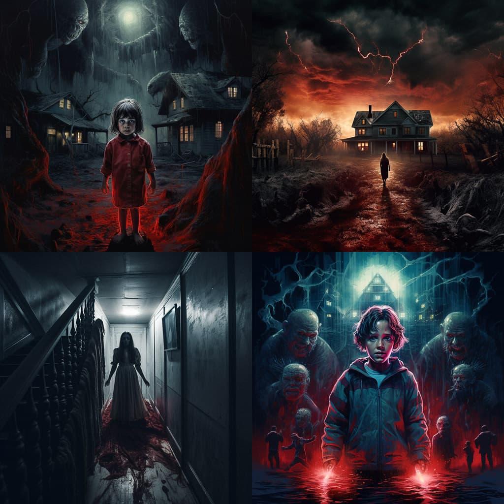 Horror movie style, Midjourney V5.2, render 1 of 4