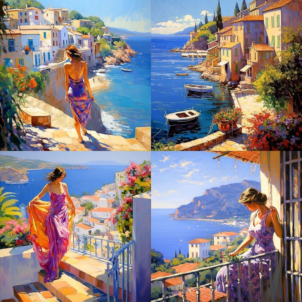 Howard Behrens style, Midjourney V5.2, render 1 of 4