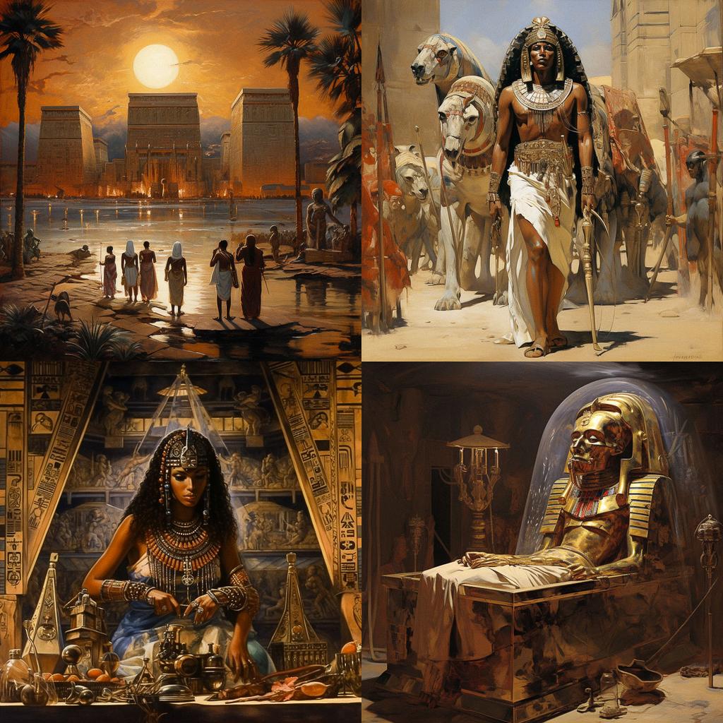 Howard Carter style, Midjourney V5.2, render 1 of 4