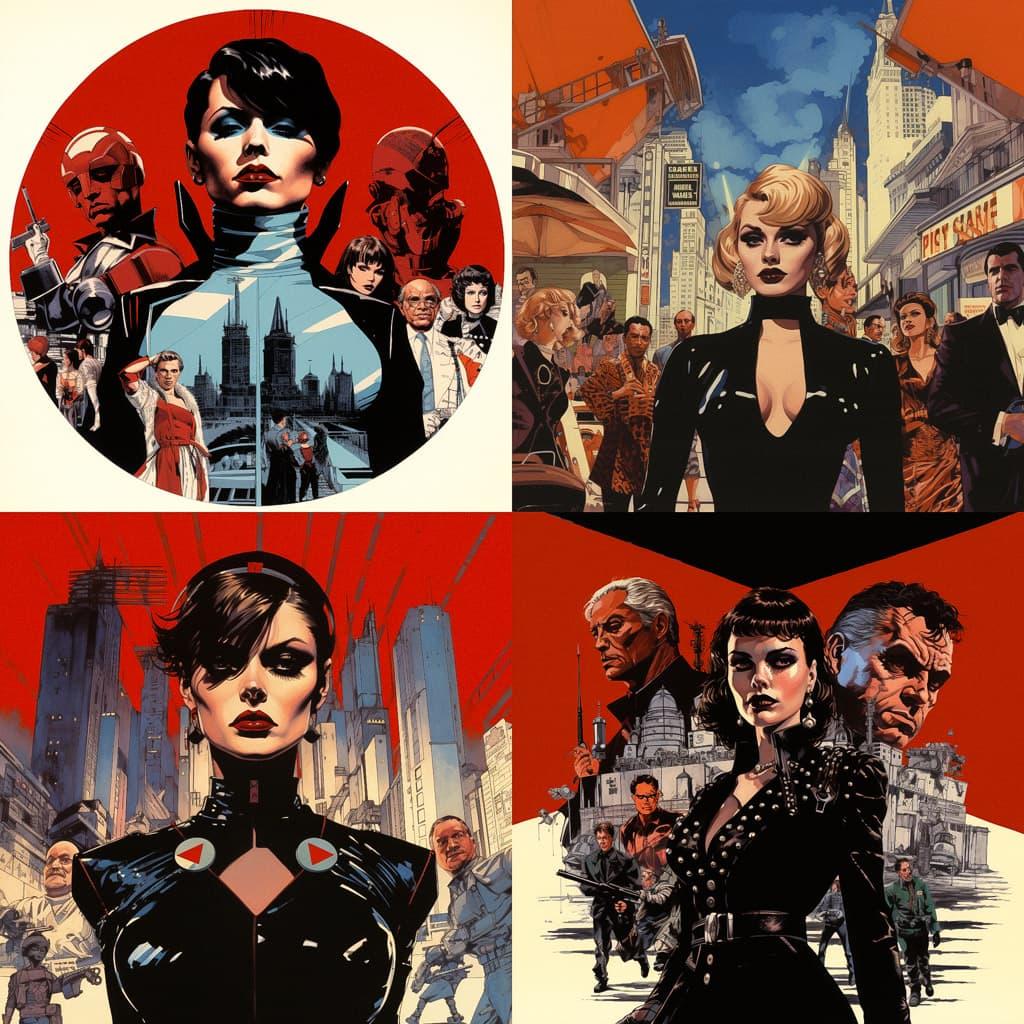 Howard Chaykin style, Midjourney V5.2, render 1 of 4