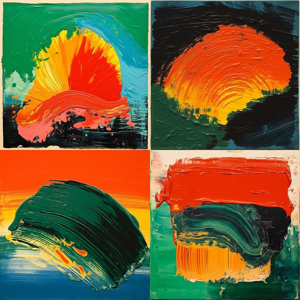 Howard Hodgkin style, Midjourney V5.2, render 1 of 4