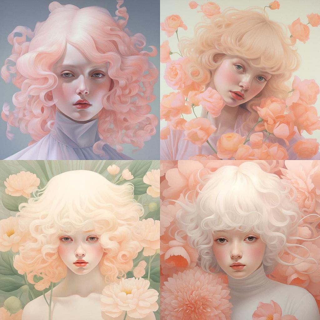 Hsiao Ron Cheng style, Midjourney V5.2, render 1 of 4