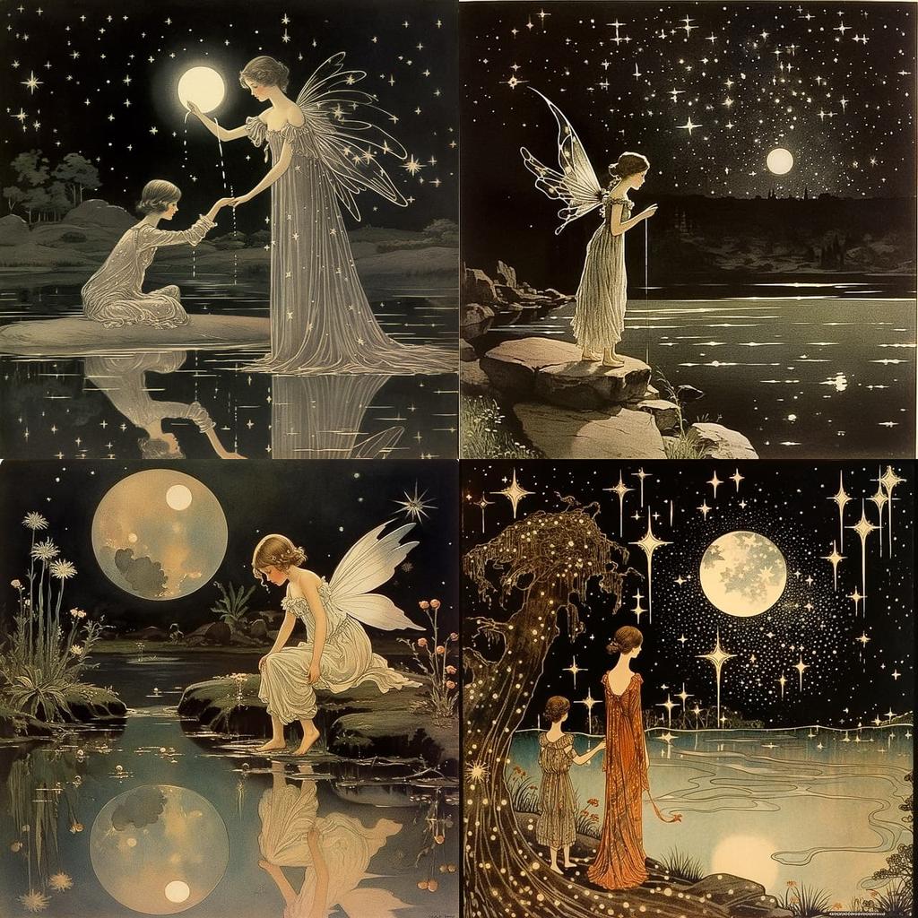 Ida Rentoul Outhwaite style, Midjourney V5.2, render 1 of 4